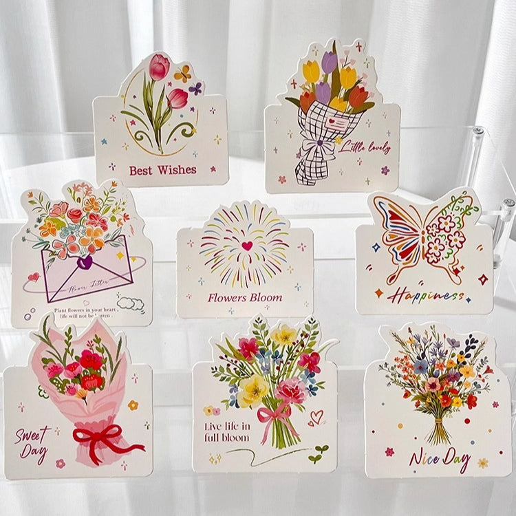 24pcs Floral Butterfly Greeting Cards