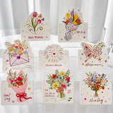 Load image into Gallery viewer, 24pcs Floral Butterfly Greeting Cards