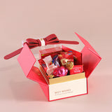 Load image into Gallery viewer, Red Square Favor Box with Acrylic Lid Set of 10