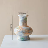 Load image into Gallery viewer, Modern Watercolor Marble Ceramic Vase