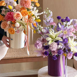 Load image into Gallery viewer, Minimalist Solid Color Round Flower Gift Box