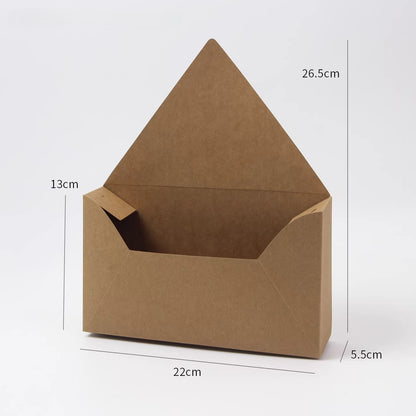 Coffret cadeau pour bouquet en forme d'enveloppe, 10 pièces