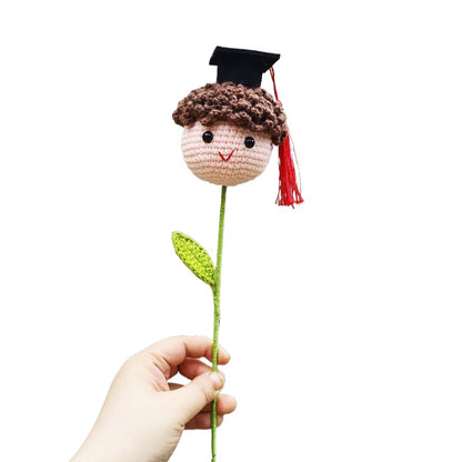 Finished Cotton Yarn Crocheted Graduation Gift