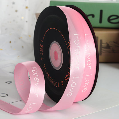 Valentine's Day Forever Love Satin Ribbon (20mmx49Yd)