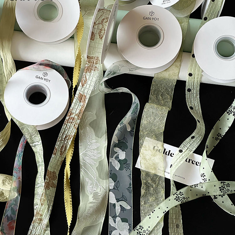 Springtime Soft Green Series Florists Ribbon