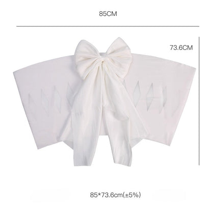 Satin Bouquet Stabilizing Sheet with Large Bow