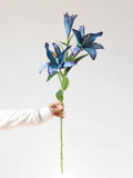 Load image into Gallery viewer, 3-Head Real-Touch Artificial Lily Spray (85cm)