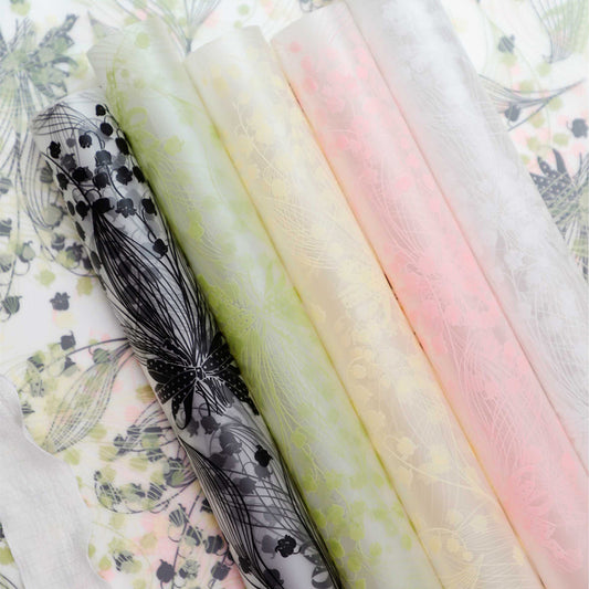 20pcs Frosted Floral Cellophane Wrap (58x58cm)