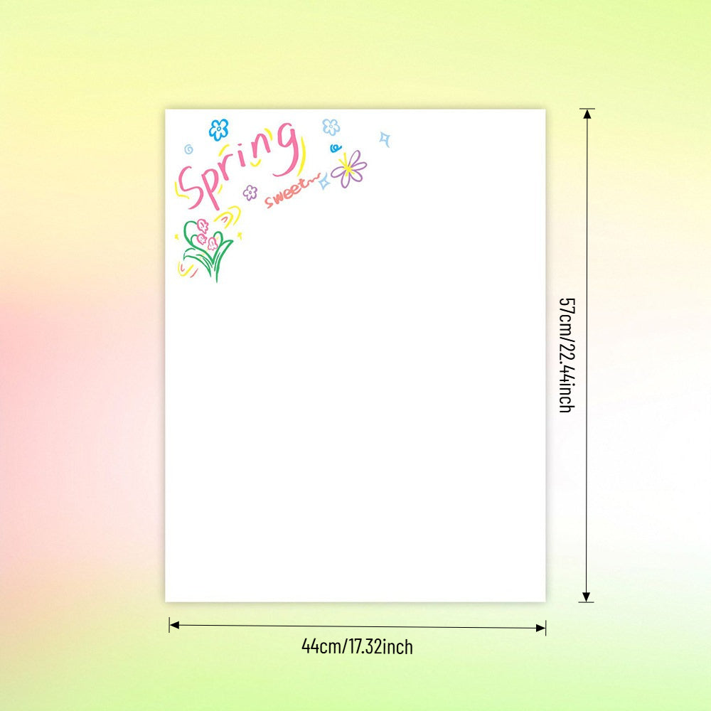 Hand-Drawn Spring Floral Wrap Paper Pack 20 (17" x 22")