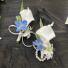 corsage de poignet + boutonnière