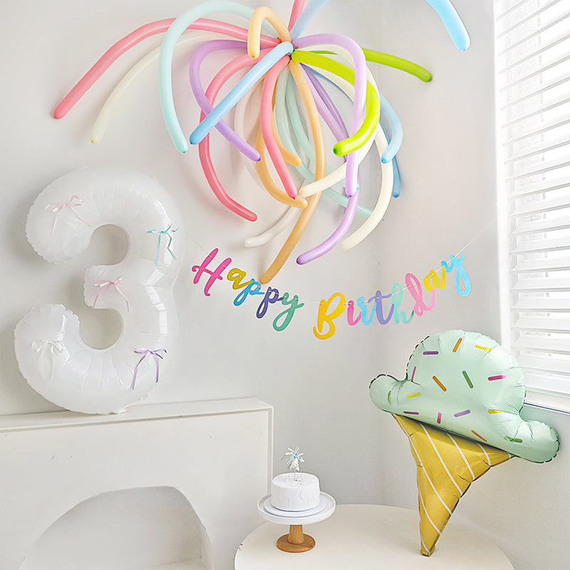 Colorful Firework Skinny Long Balloons Kit