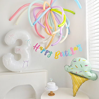 Colorful Firework Skinny Long Balloons Kit