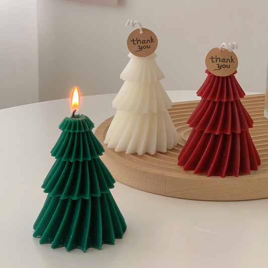 Bougie d'aromathérapie sapin de Noël