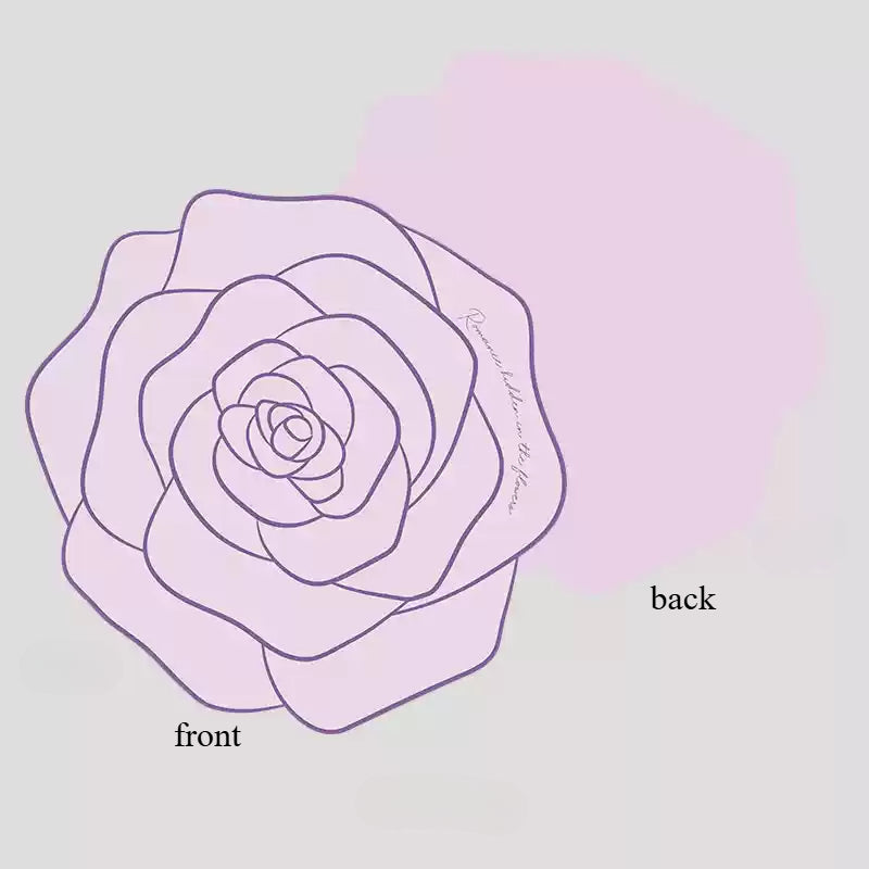 20 feuilles de papier d'emballage pour bouquet en forme de rose (54,5x55 cm)