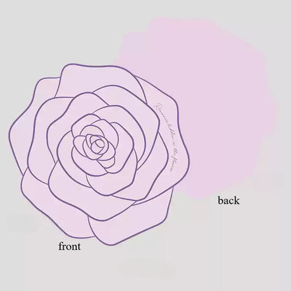 20 feuilles de papier d'emballage pour bouquet en forme de rose (54,5x55 cm)