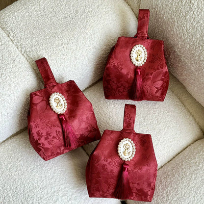 Tassel-adorned Vintage Party Favor Bags