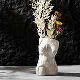 Load image into Gallery viewer, Unique Female Body White Ceramic Vase