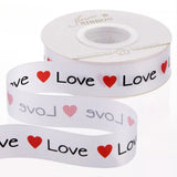 Load image into Gallery viewer, LOVE Heart Print Valentine’s Day Ribbon (2.5cmx25Yd)