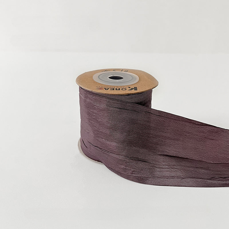 Autumn-themed Wrinkled Florist Ribbon (5cmx10Yd)
