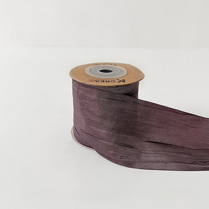 Autumn-themed Wrinkled Florist Ribbon (5cmx10Yd)