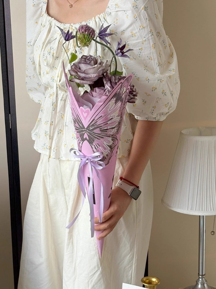 10pcs Butterfly Whisper Floral Wrapper (28x52cm)