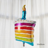 Load image into Gallery viewer, Large Birthday Cake Foil Balloons