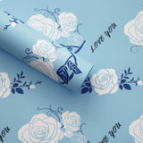 Load image into Gallery viewer, Rose Print Flower Wrap Paper Pack 20 (58x58cm)