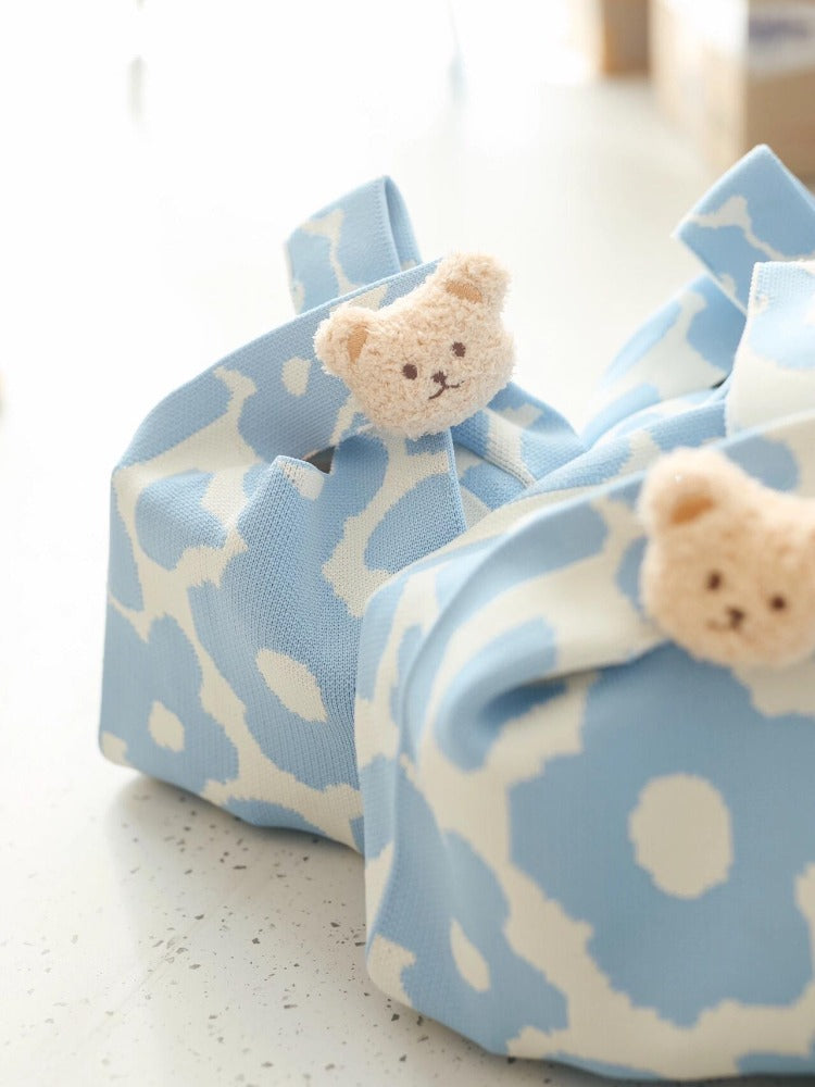 10Pcs Knitted Kids Party Favor Gift Bags