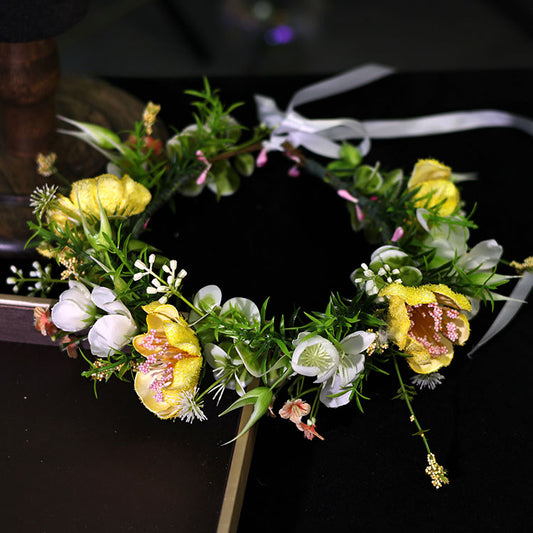 Bright Yellow Floral Headband