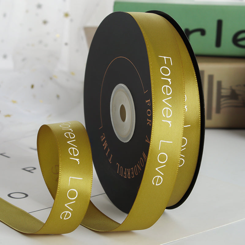 Valentine's Day Forever Love Satin Ribbon (20mmx49Yd)