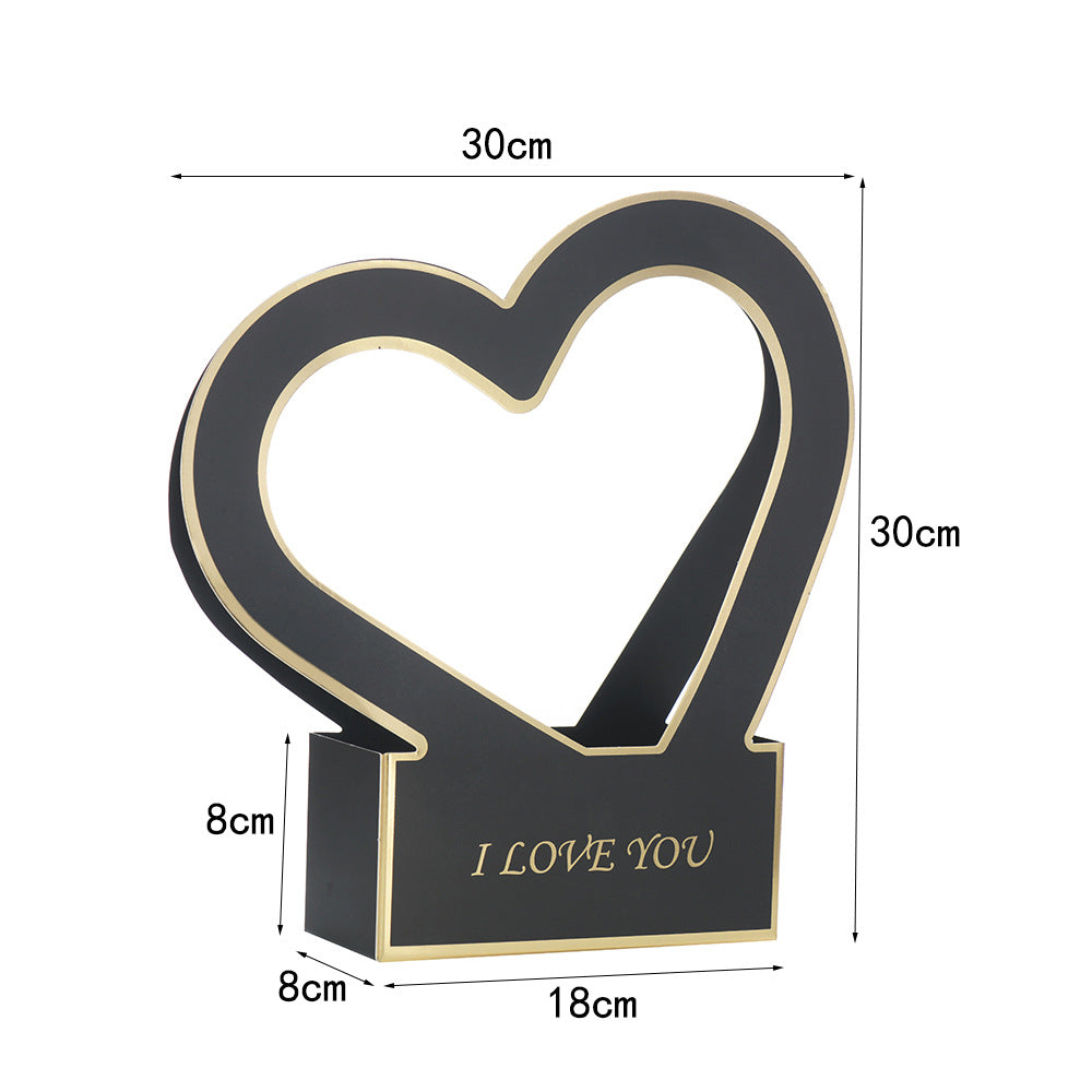 Heart-Shaped Hollow Flower Arrangement Box Pack 5