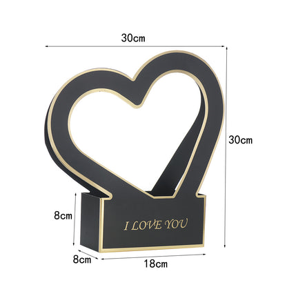 Heart-Shaped Hollow Flower Arrangement Box Pack 5