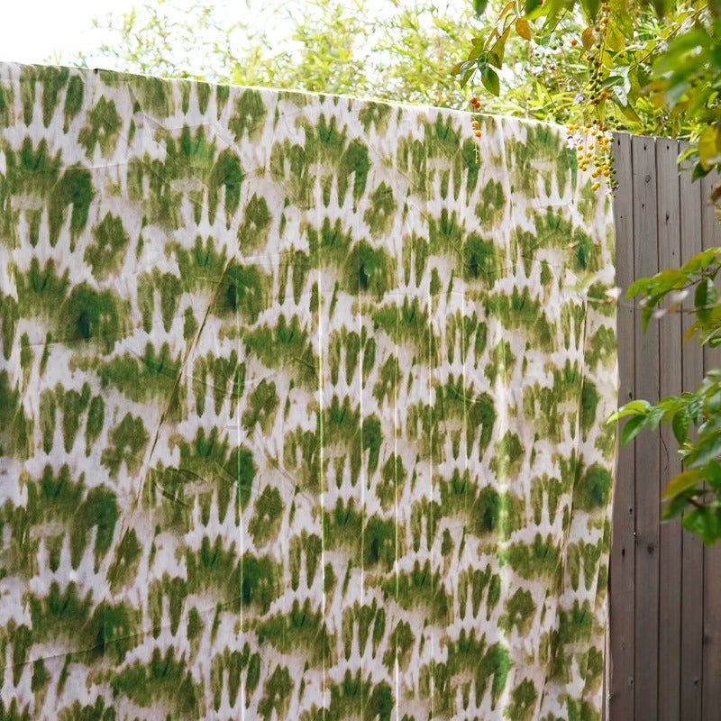 Green Gradient Tie-Dye Backdrop Draping Fabric