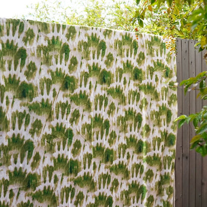 Green Gradient Tie-Dye Backdrop Draping Fabric