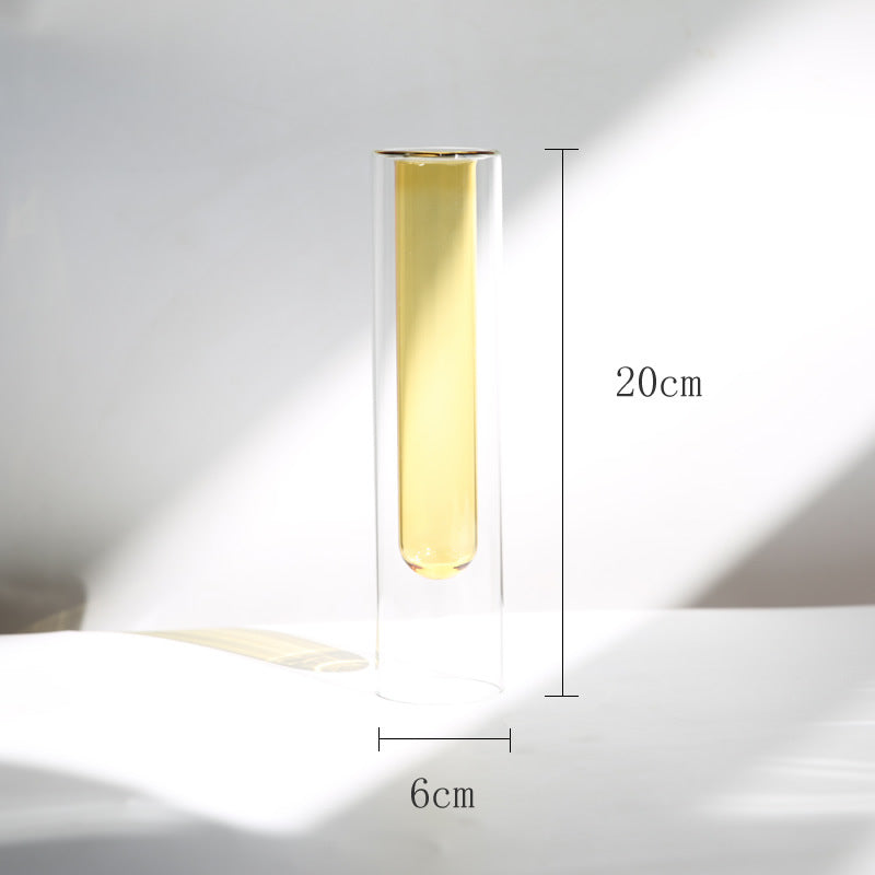 Modern Cylindrical Test Tube Glass Vase