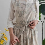 Load image into Gallery viewer, Linen-Cotton Vintage Floral Florist Apron