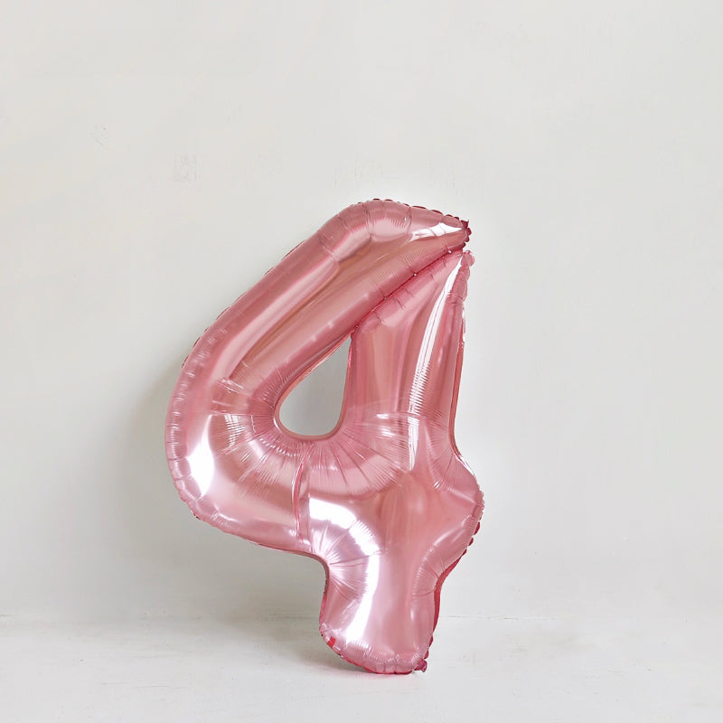 Ballon en aluminium chiffre en cristal rose de 32 pouces