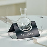 Load image into Gallery viewer, Clear Glass Hydro Vase with Metal Stand
