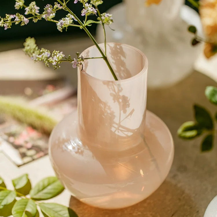 Artisan Textured Modern Glass Vase