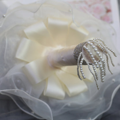 Handcrafted Round Pearl Bridal Bouquet