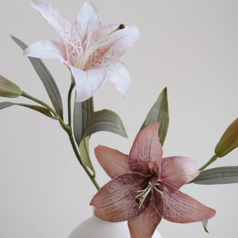 lily flower nude 2pcs Nude Pink Lily Artificial Flowers