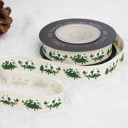 Reindeer Gingerbread Man Christmas Ribbon (16mmx10Yd)