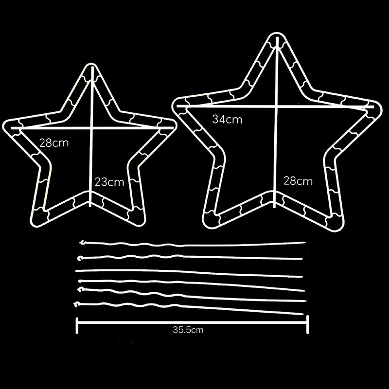 Star Shaped Floral Arranging Frame (Set of 3)