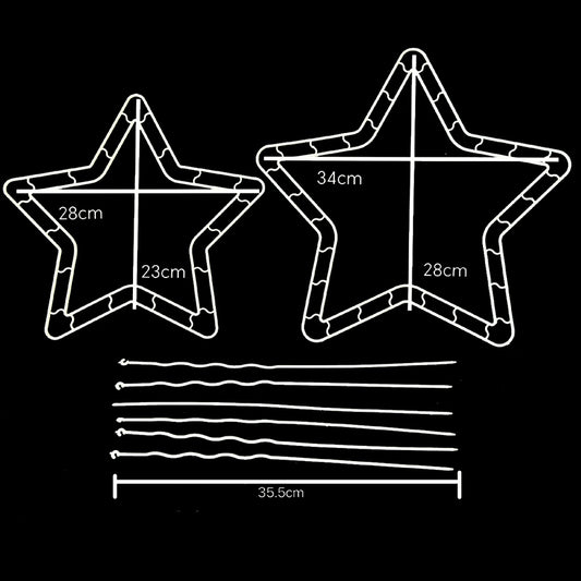 Star Shaped Floral Arranging Frame (Set of 3)