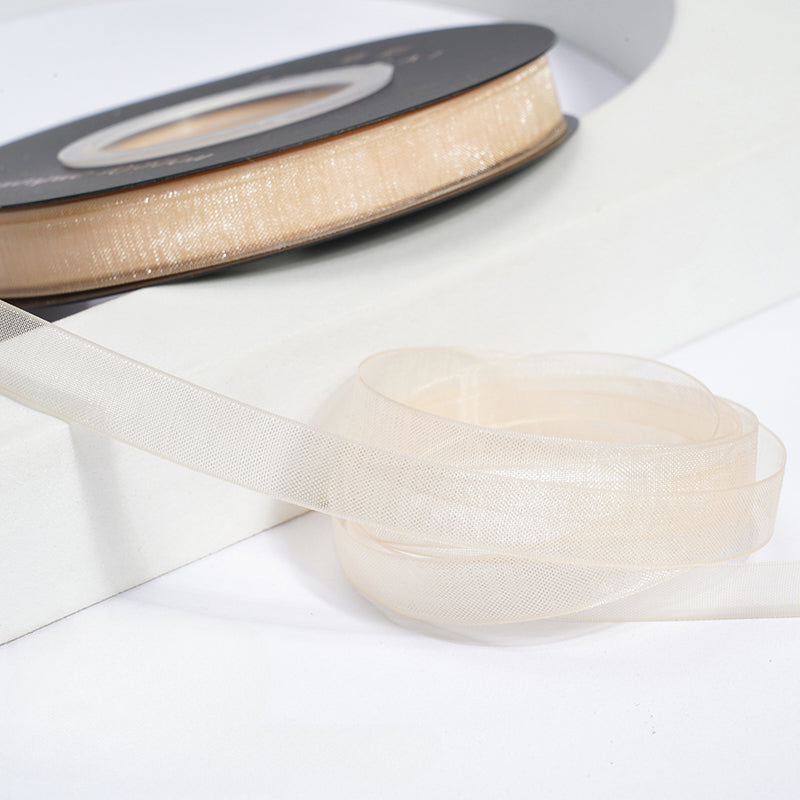 Solid Color Sheer Organza Ribbon (10mmx50Yd)