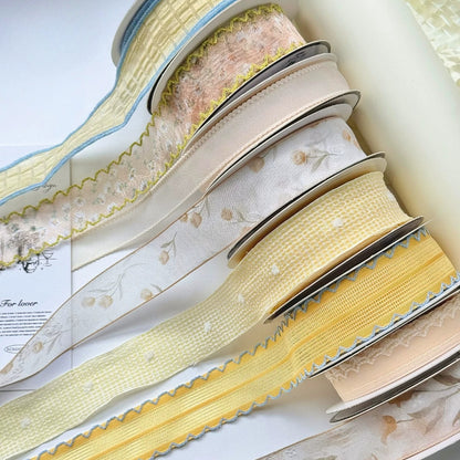 Lemon Yellow Summer Fresh Florist Ribbon