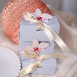 Load image into Gallery viewer, Orchid Favor Box with Ribbon Set of 20