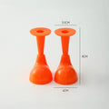 1 pair of orange feet