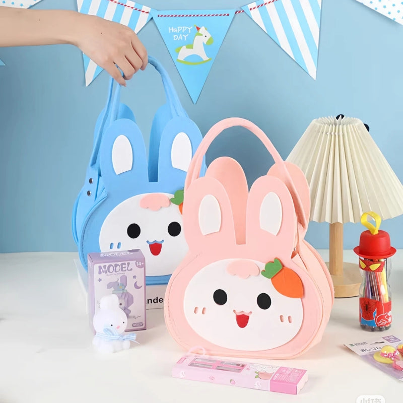 Happy Birthday Bunny Felt Gift Bag for Kids