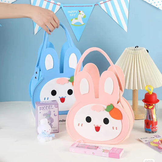 Happy Birthday Bunny Felt Gift Bag for Kids